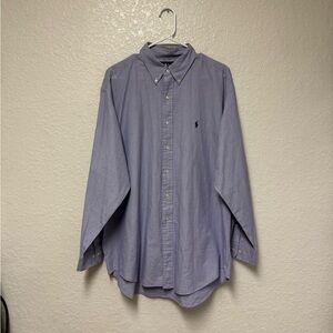 Ralph Lauren Light Blue Casual Button-Down Shirt Men’s Neck 17 (34/35)